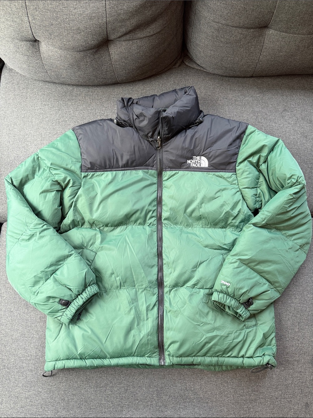 The North Face Men’s 1996 Retro Nuptse Jacket Green Black XXL Puffer 700 Fill